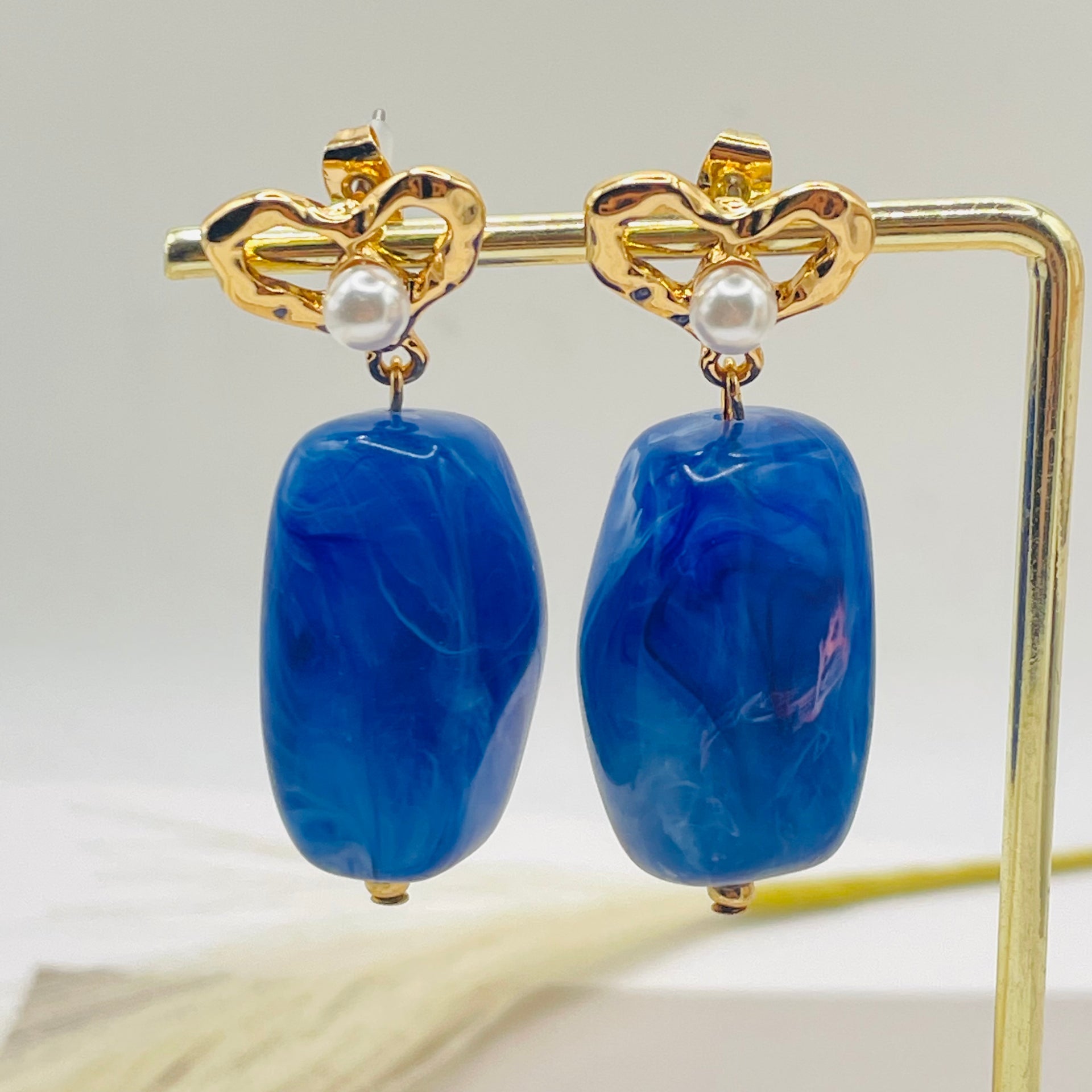 JI JOYA VENTA AL POR MAYOR,Conjunto de collar y pendientes con colgante cuadrado