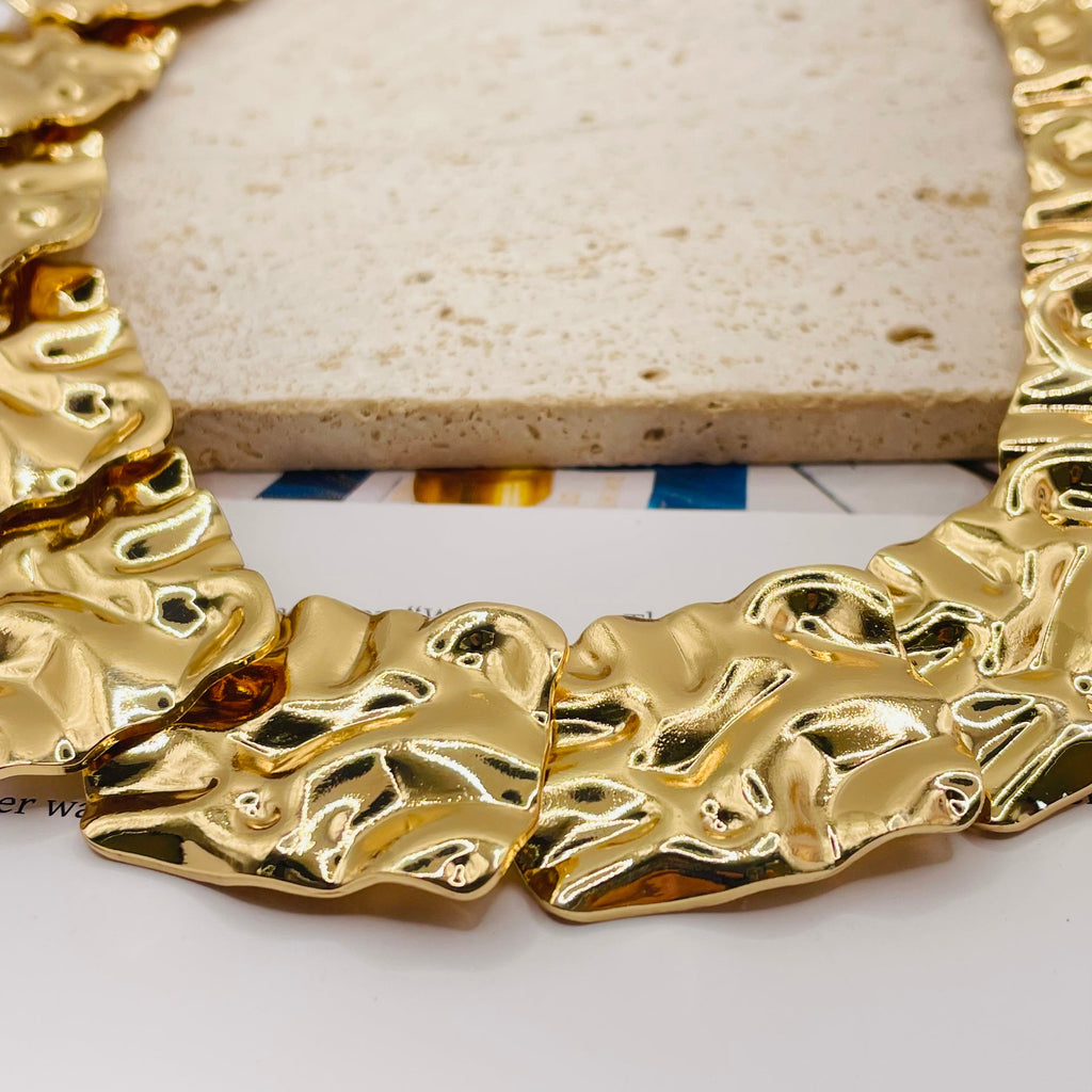 JI JOYA VENTA AL POR MAYOR,Conjunto de collar y pendientes desiguales