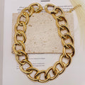 JI JOYA VENTA AL POR MAYOR,Collar de cadena simple y exagerado