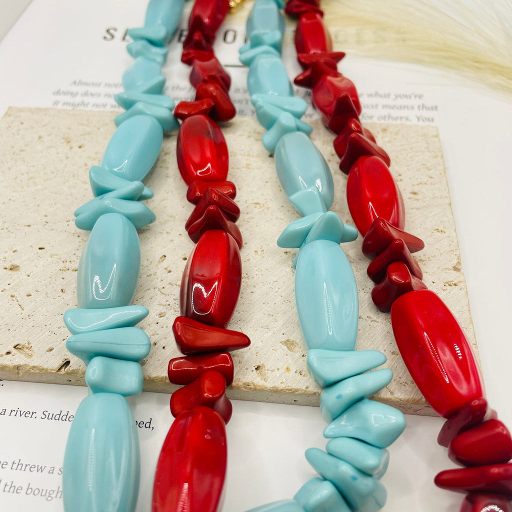 JI JOYA VENTA AL POR MAYOR,Collar de cuerda geométrico de color sólido