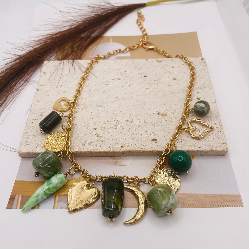 JI JOYA VENTA AL POR MAYOR,Collar colgante de moda.