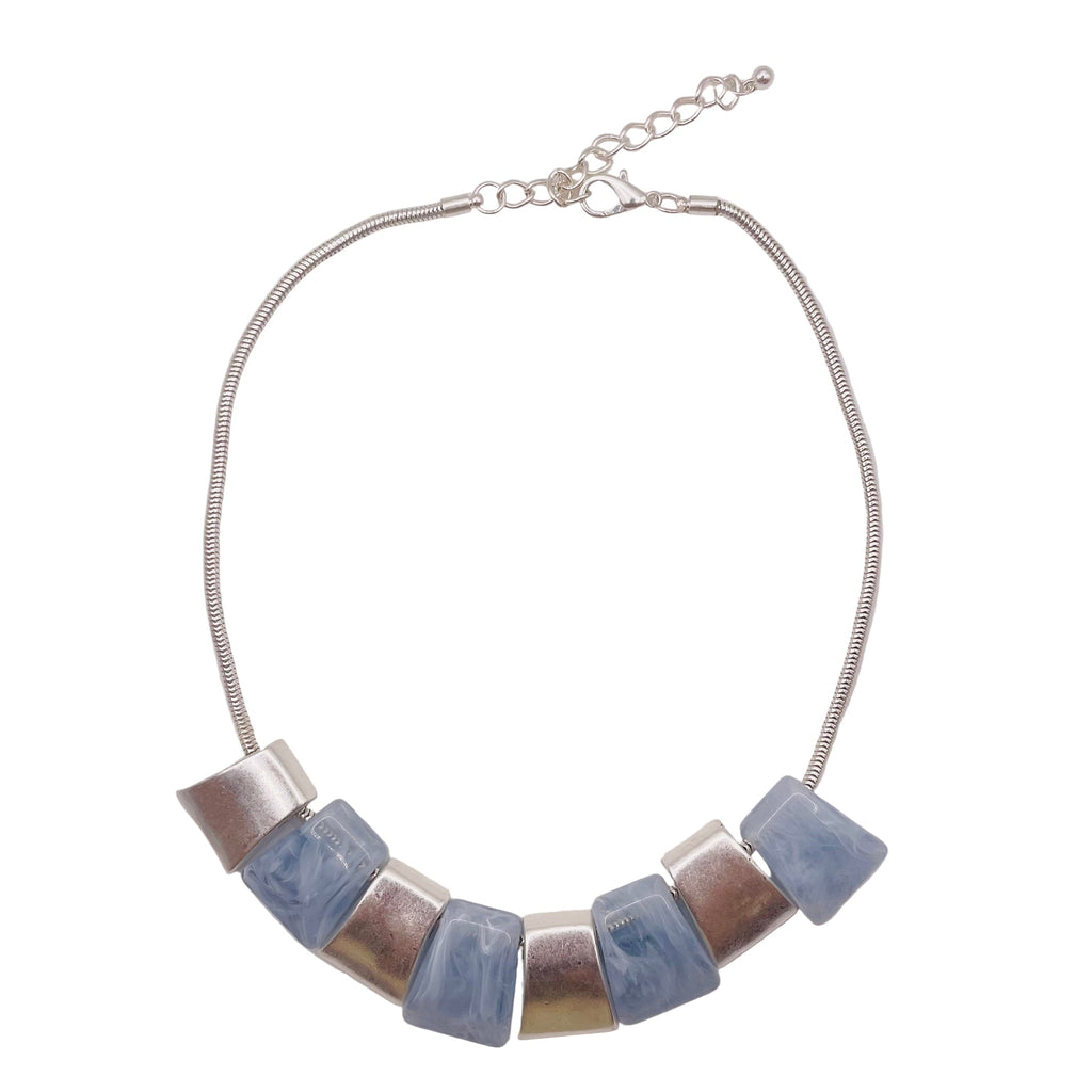 JI JOYA VENTA AL POR MAYOR,¡La colisión del metal y el plástico! Collar sencillo.