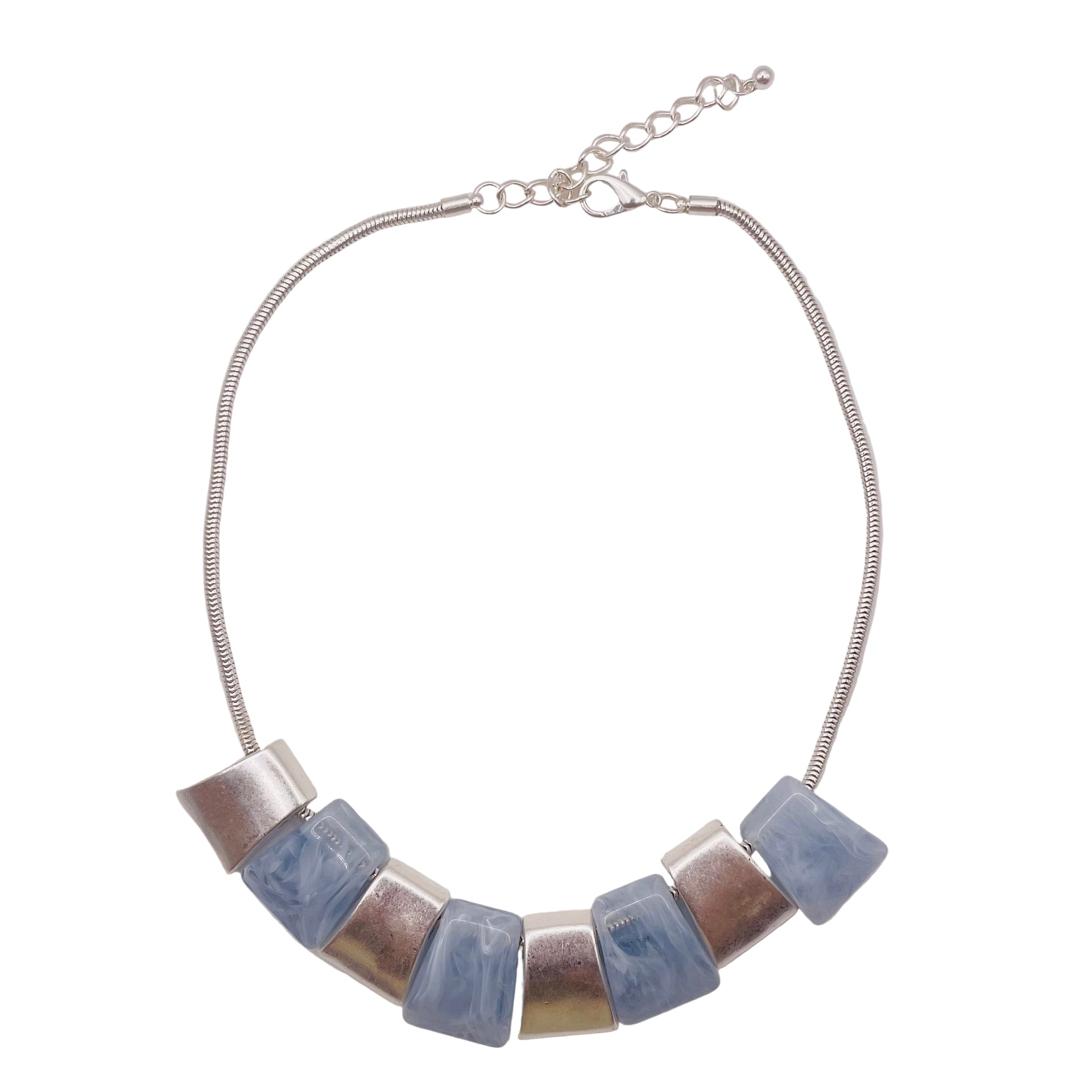 JI JOYA VENTA AL POR MAYOR,¡La colisión del metal y el plástico! Collar sencillo.