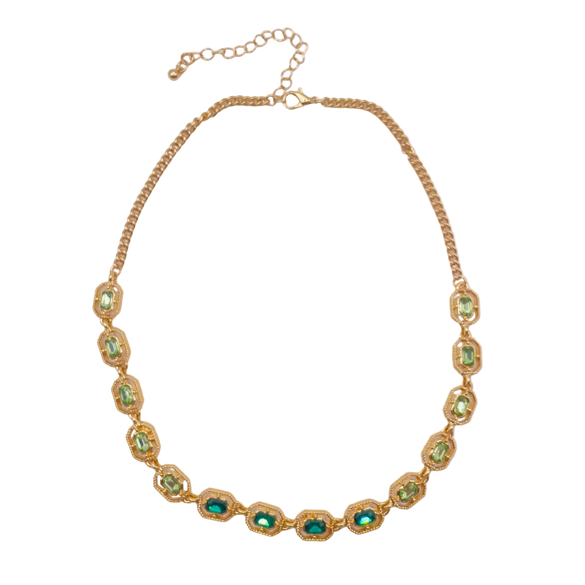 JI JOYA VENTA AL POR MAYOR,Collar de piedras preciosas cuadradas simple y elegante, adecuado para diversas escenas.