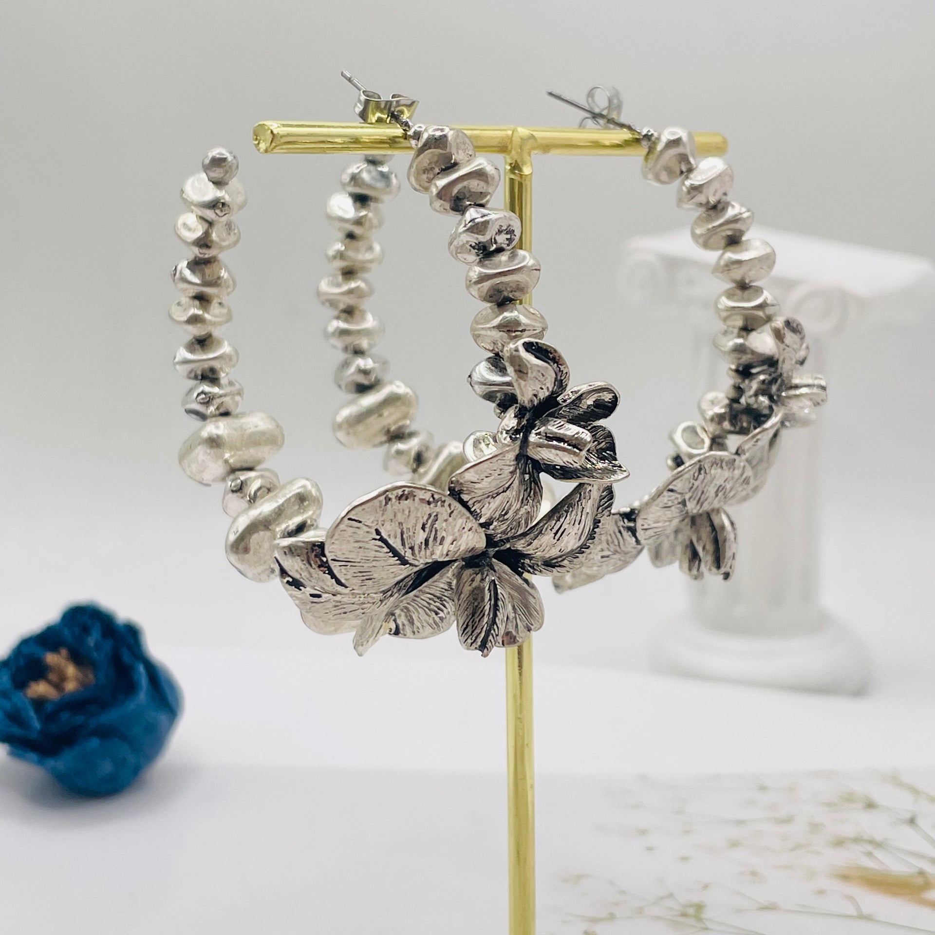 JI JOYA VENTA AL POR MAYOR,Collar y pendientes Daisy Totem Series