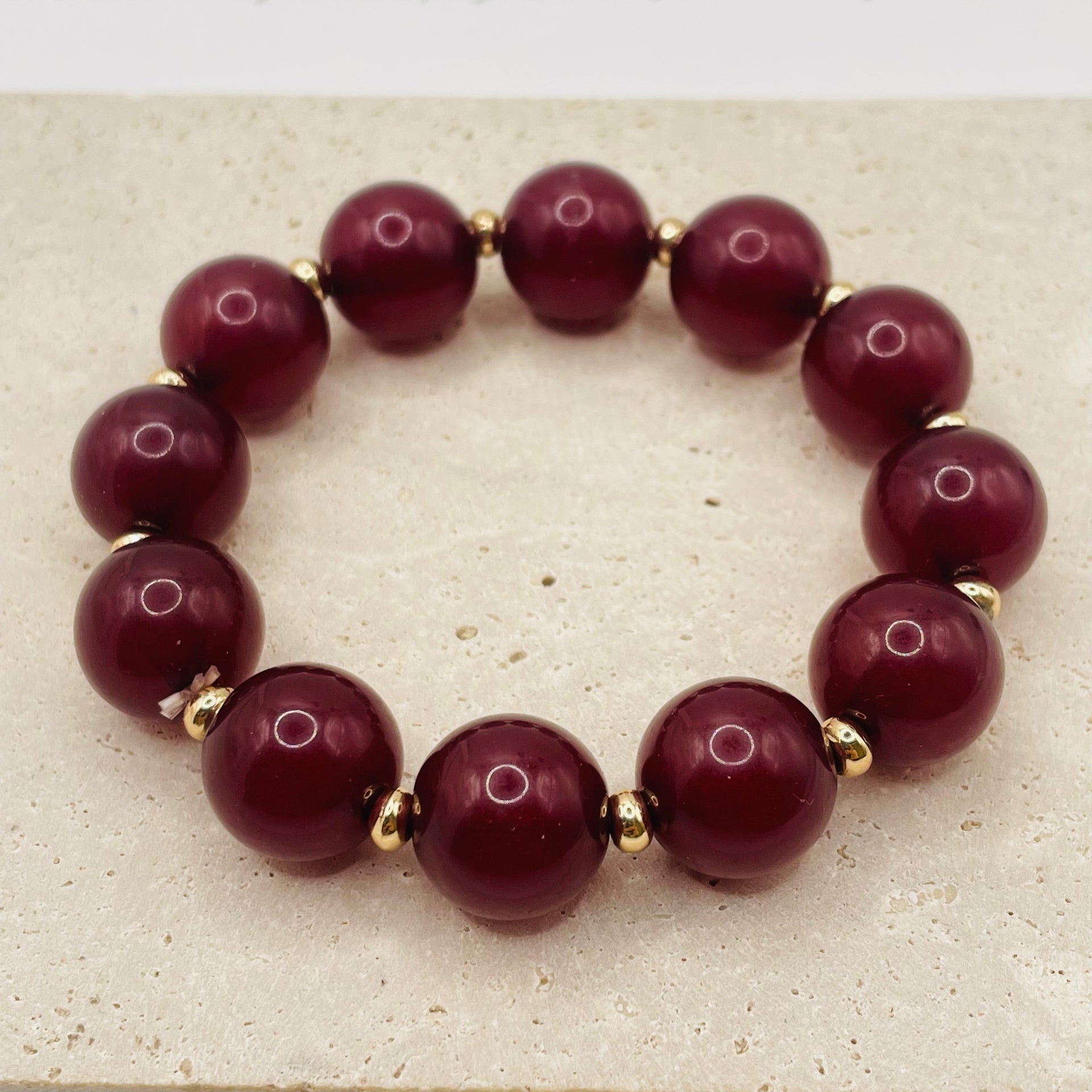 JI JOYA VENTA AL POR MAYOR,Combinación de pulsera de dos cuentas de moda