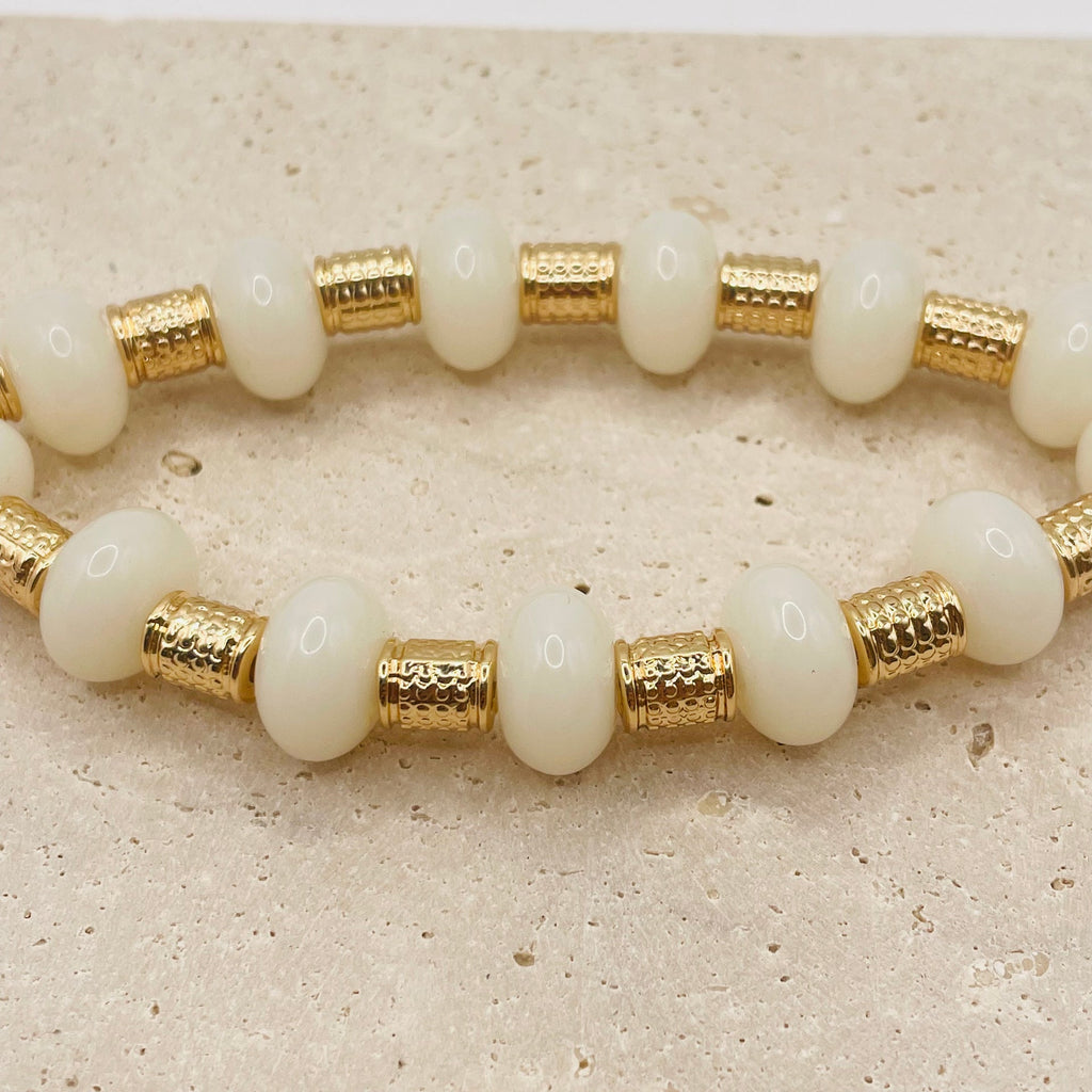 JI JOYA VENTA AL POR MAYOR,Combinación de pulsera de dos cuentas de moda