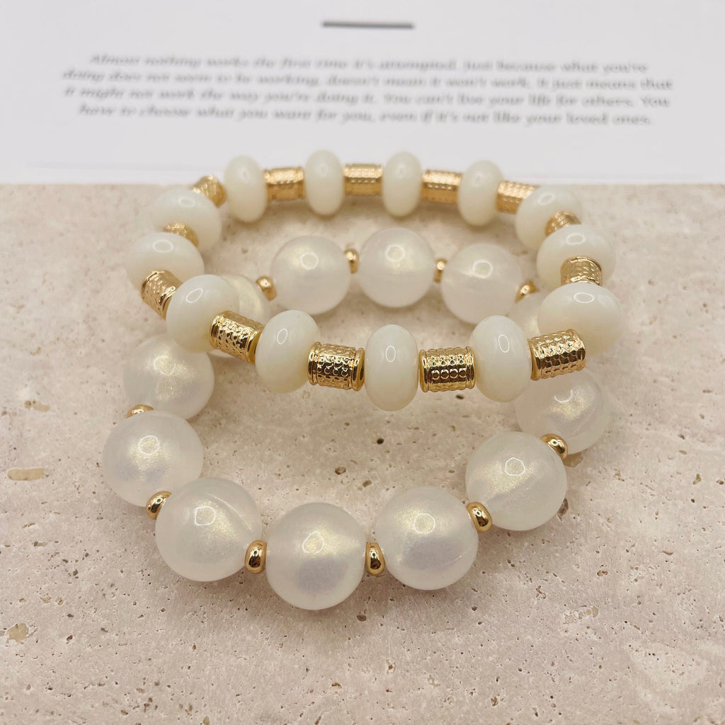 JI JOYA VENTA AL POR MAYOR,Combinación de pulsera de dos cuentas de moda